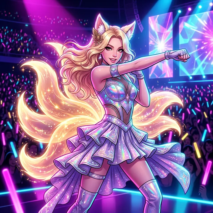 The still image behind this video: Ahri